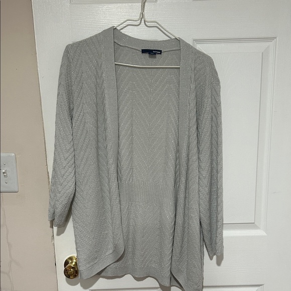 Basic Editions Light Gray Women's Cardigan - Picture 1 of 1